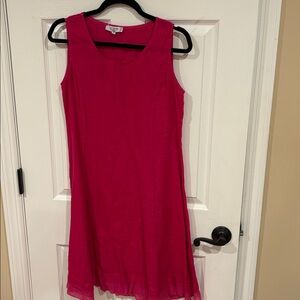 Elegant Pink Midi Dress